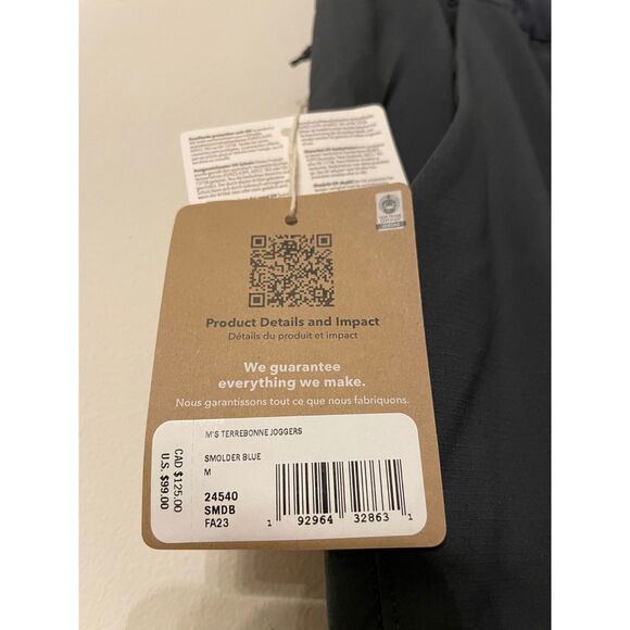Patagonia Men's Terrebone Jogger Size Medium Smolder Blue - New - Picture 2 of 3